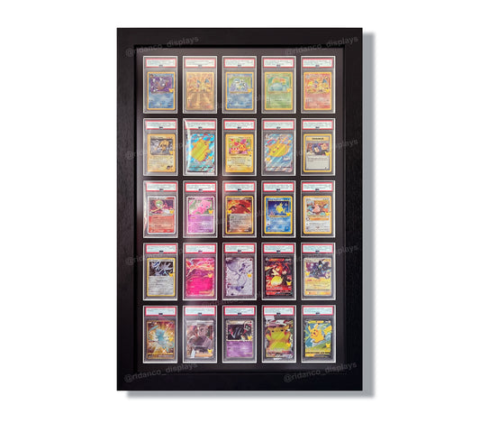 25 Graded Trading Card Slab Frame | Black, 39x29mm