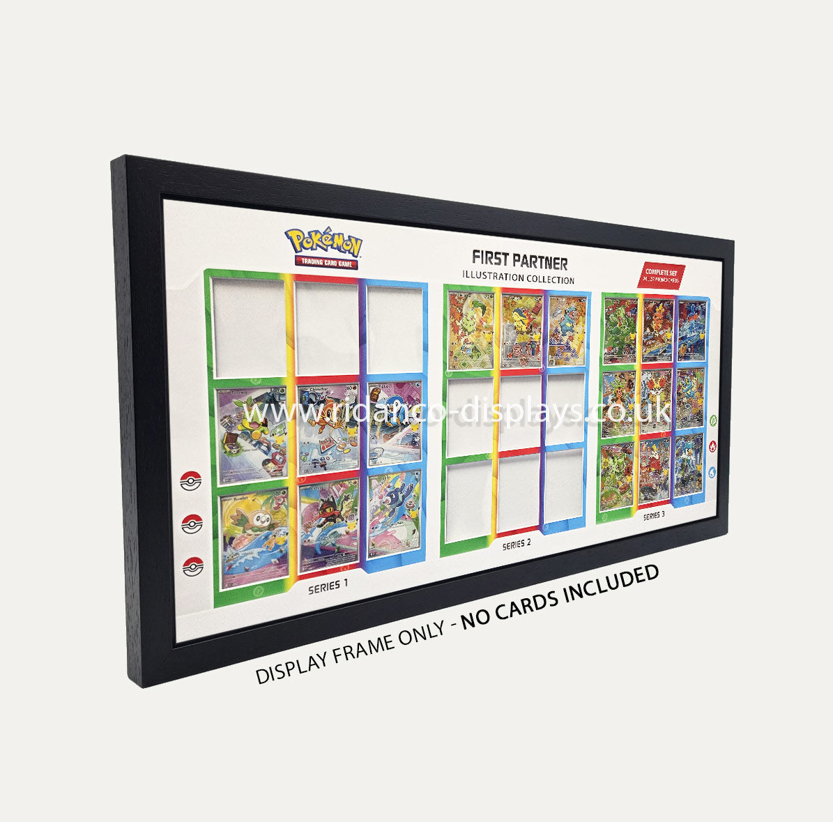 Pokemon First Partner Print 27 Starters Raw Card Frame