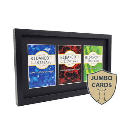 3 Jumbo (Oversize Cards) Display Frame | Black 30x20mm