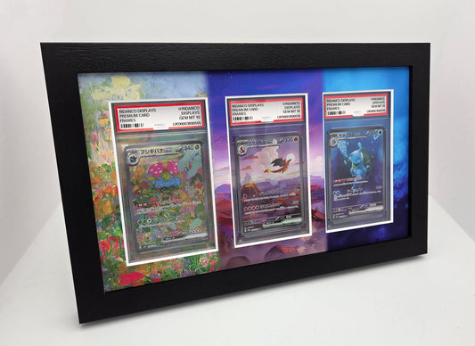 Pokemon 151 Starters Final Evos Print 3 Slab Frame