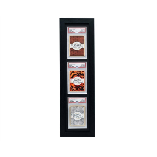 3 'Portrait' Graded Card Slab Frame | Black | Ridanco Core