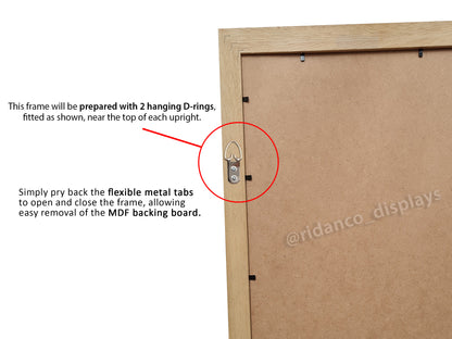 7 (1 row of 7) Magnetic (One-Touch) Cases Frame | Black