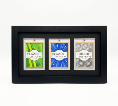 3 (1x3 Layout) Magnetic (One-Touch) Cases Frame | Black