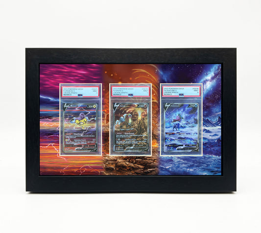 Raikou, Entei, Suicune Crown Zenith Print 3 Slab Frame