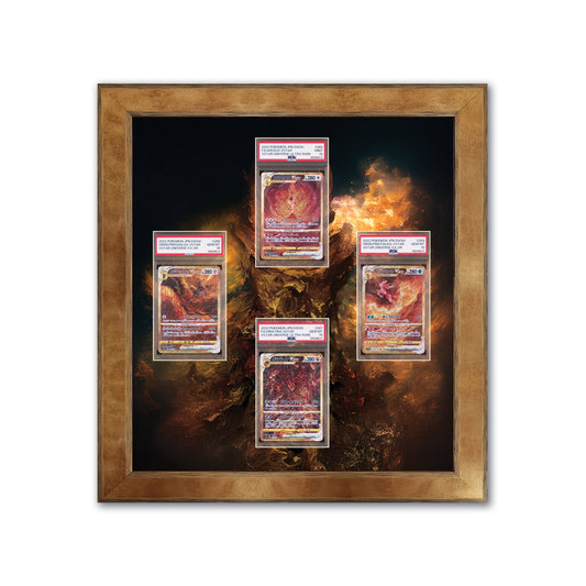 Pokemon VStar Universe (Crown Zenith) Print 4 Graded Card Slab Frame | Gold 33x30mm