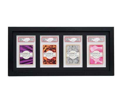 4 (1x4) Graded Card Slab Frame | Black | Ridanco Core