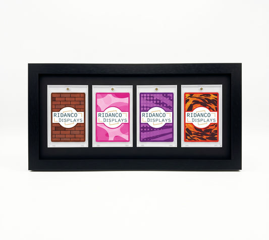 4 (1x4 Layout) Magnetic (One-Touch) Cases Frame | Black