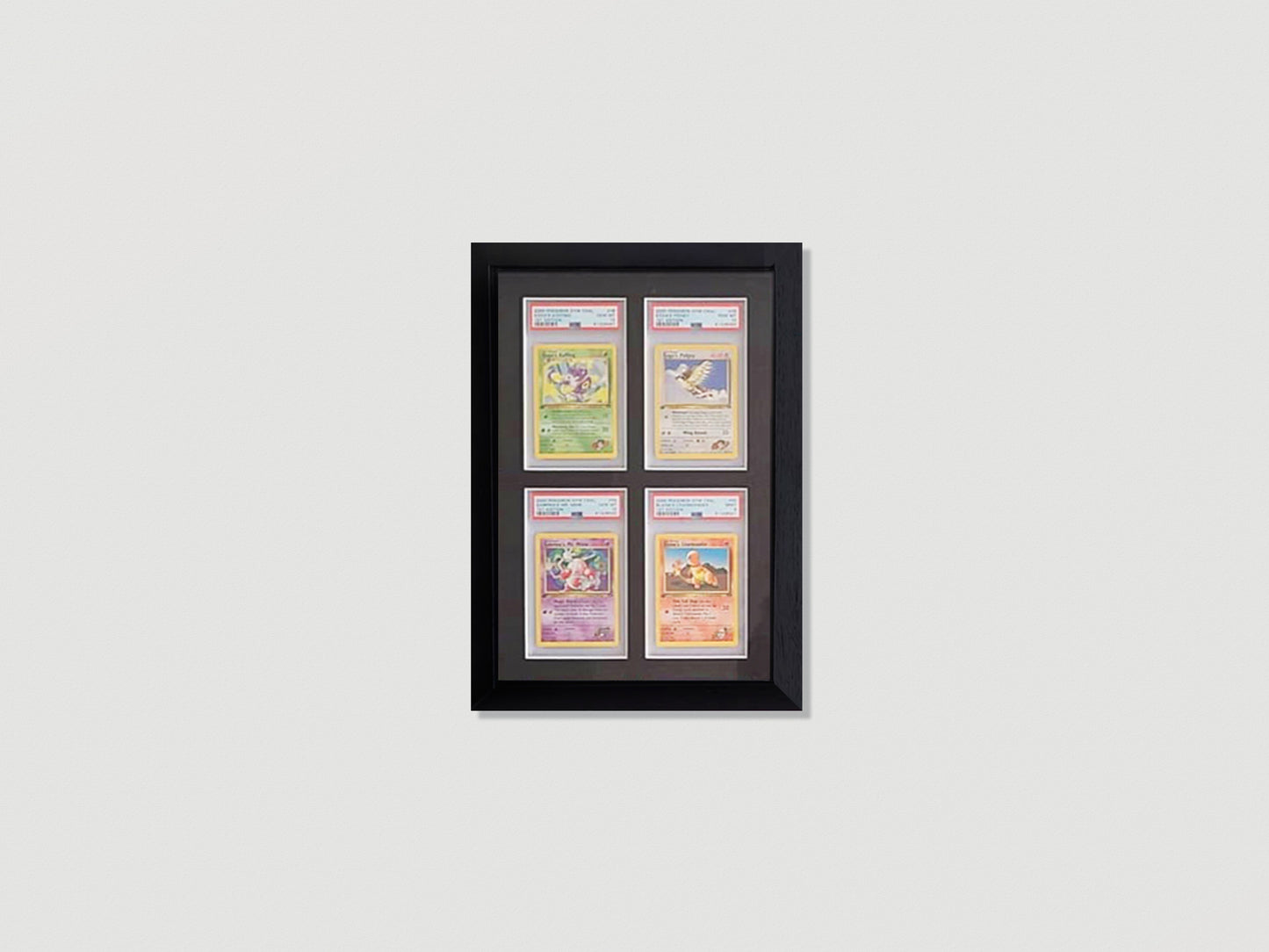 4 (2x2) Graded Card Slab Frame | Black, 22x22mm (Economy Version)