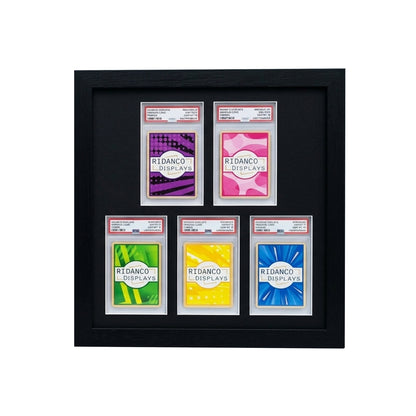 5 (3+2) Graded Card Slab Frame | Black | Ridanco Core
