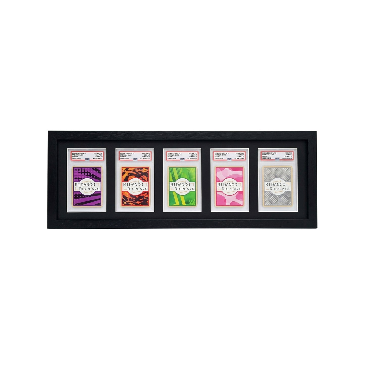 5 (1x5) Graded Card Slab Frame | Black | Ridanco Core