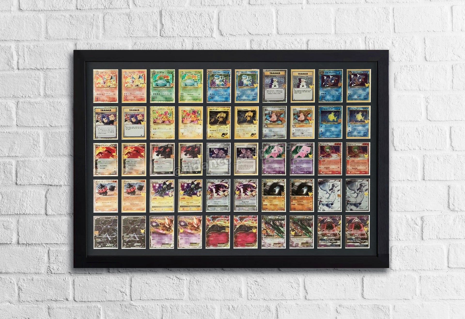 50 Raw Trading Card Display Frame | Black, 39x29mm  Ridanco Displays
