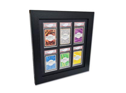 6 (2x3) Graded Card Slab Frame | Black, 39x29mm