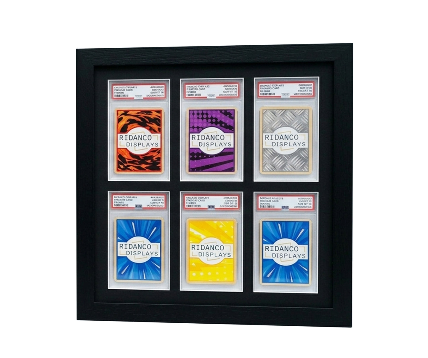 6 (2x3) Graded Card Slab Frame | Black | Ridanco Core