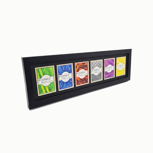 6 (1x6) Raw Trading Card Display Frame | Black | Ridanco Core