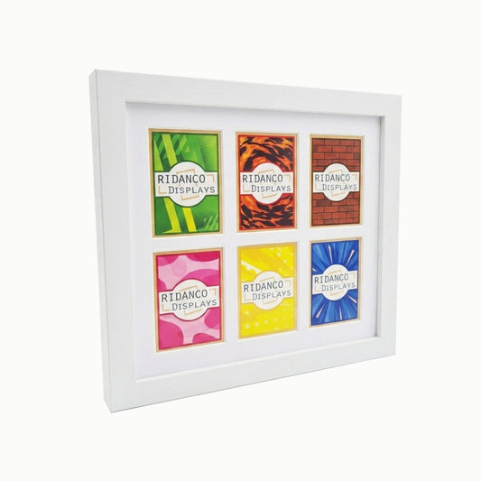 6 Raw Trading Card Display Frame | White | Ridanco Core