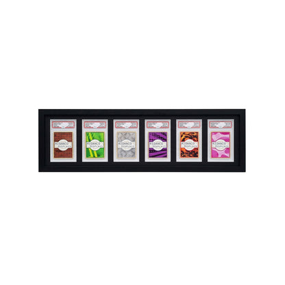 6 (1x6) Graded Card Slab Frame | Black | Ridanco Core
