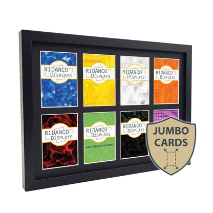 8 Jumbo (Oversize Cards) Display Frame | Black 30x20mm