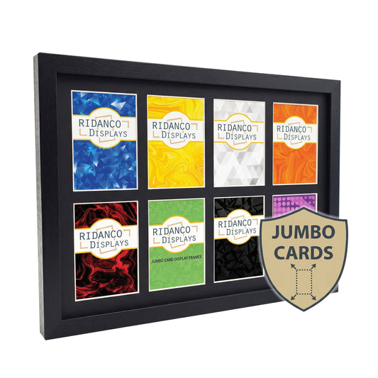 8 Jumbo (Oversize Cards) Display Frame | Black 30x20mm