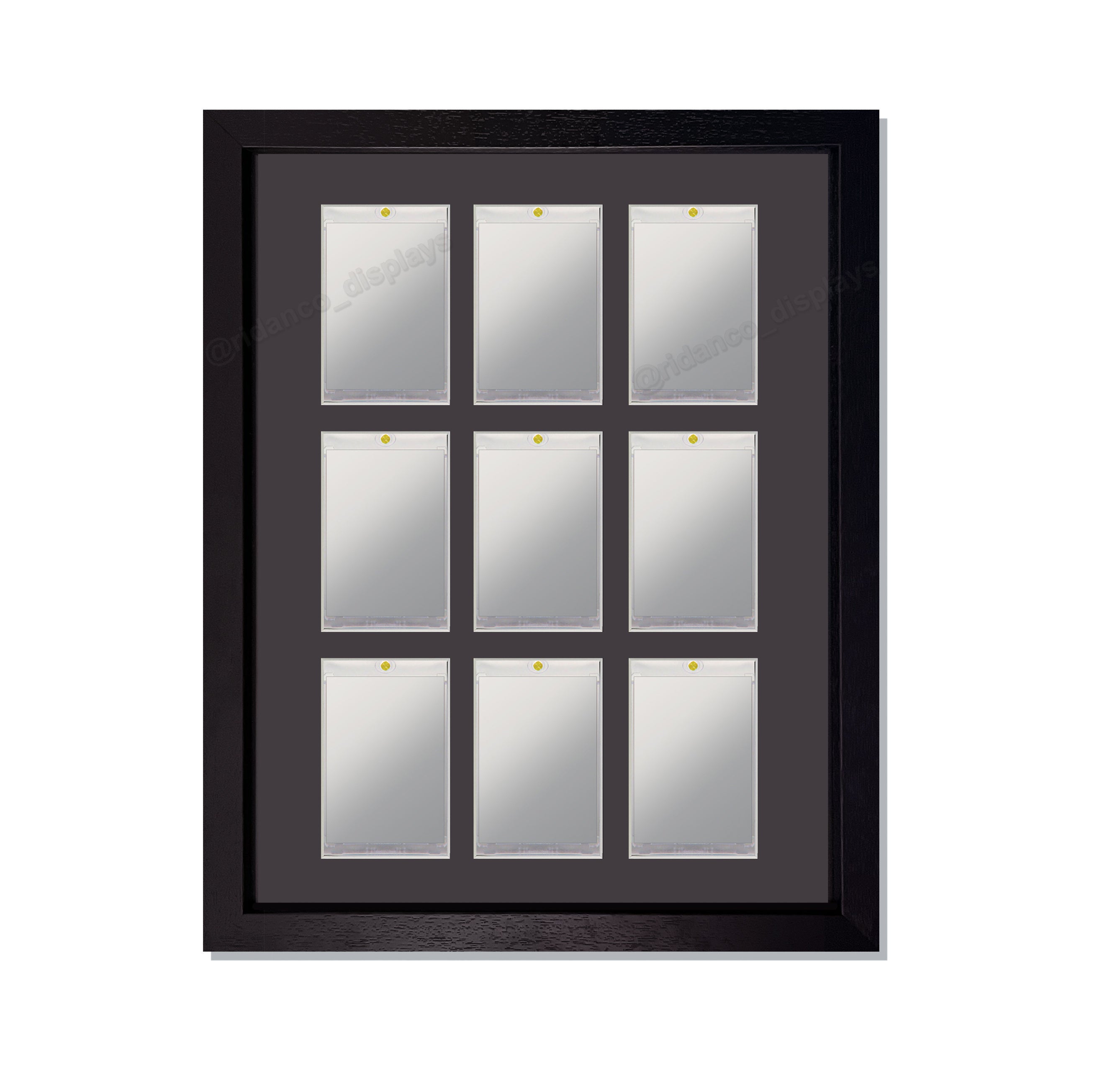 9 Magnetic (One-Touch) Cases Frame | Black, 22x22mm – Ridanco Displays