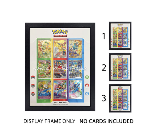 Pokemon First Partner Print 9 Starters Raw Card Frame | 22x22mm