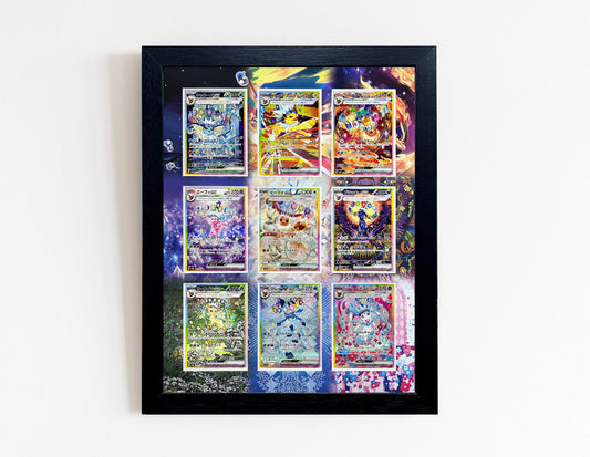 Pokemon Prismatic/Terastal Festivals Eeveelutions Print 9 Raw Card Frame