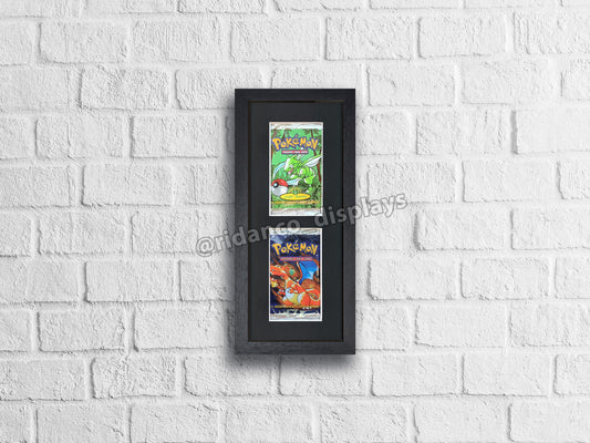 2 Booster Pack Artset Display Frame | Black, 22x22mm (2 rows of 1)