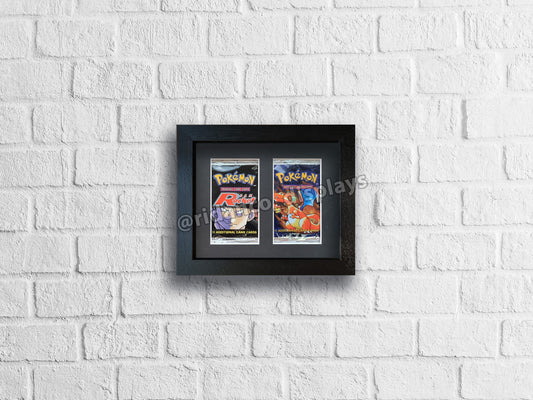 2 Booster Pack Artset Display Frame | Black, 22x22mm (1 row of 2)