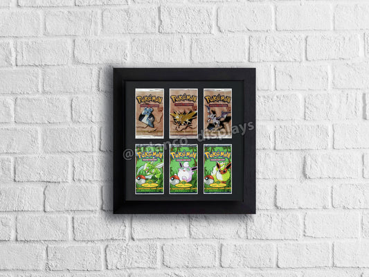 6 Booster Pack Artset Display Frame | Black, 22x22mm