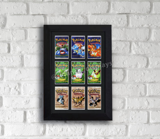 9 Booster Pack Artset Display Frame | Black, 39x29mm