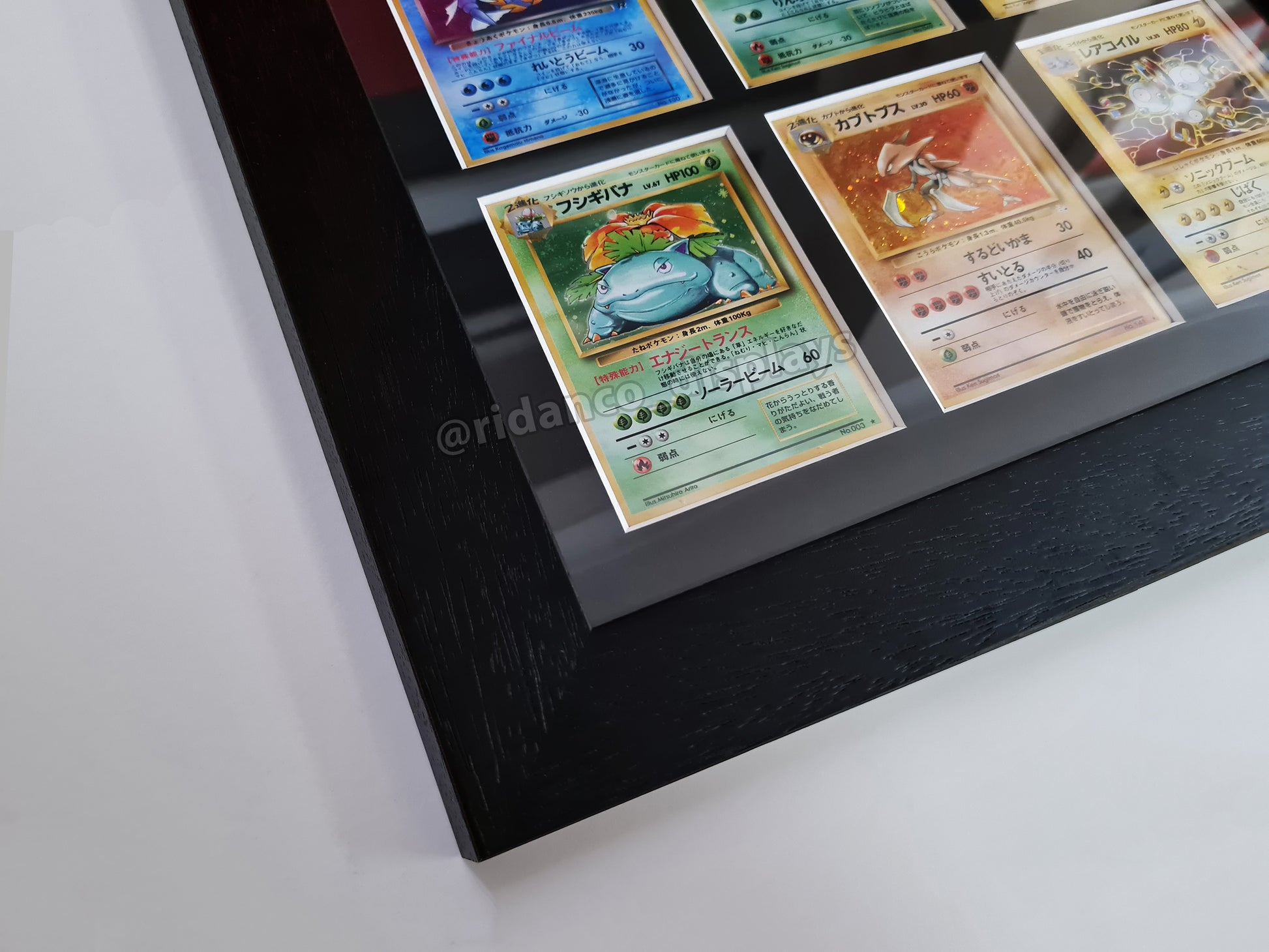 16 Raw Trading Card Display Frame | Black, 22x22mm (4x4 Layout ...