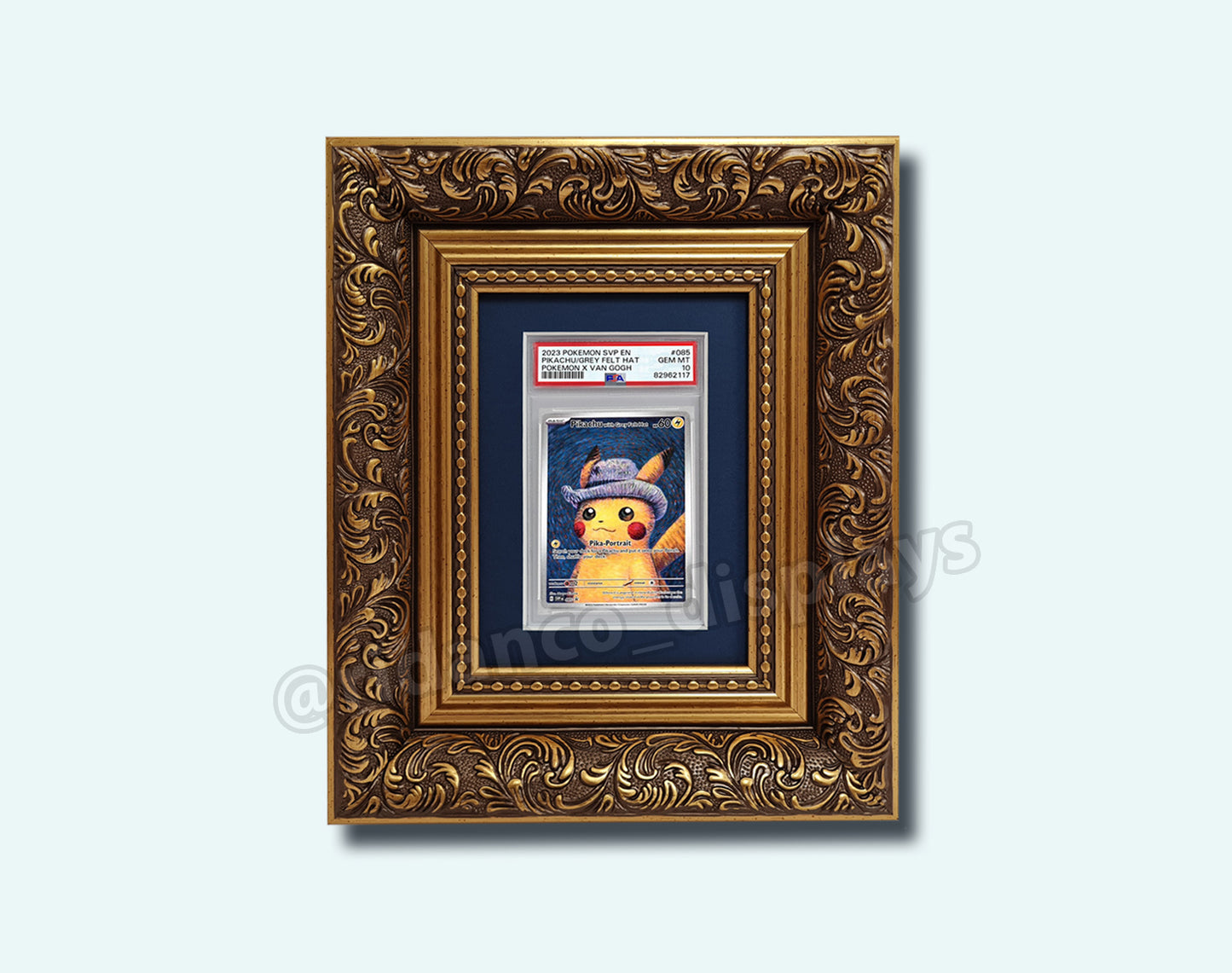 1 Graded Trading Card Slab Frame | Ornate Gold, 55x36mm
