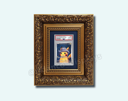 1 Graded Trading Card Slab Frame | Ornate Gold, 55x36mm