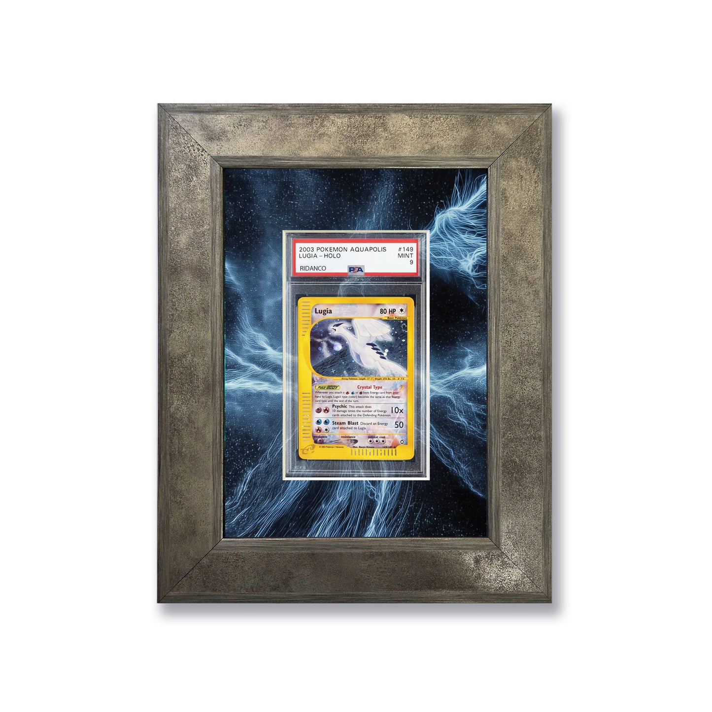 Lugia Aquapolis Print 1 Graded Card Slab Frame | 33x30mm 'Showpiece'
