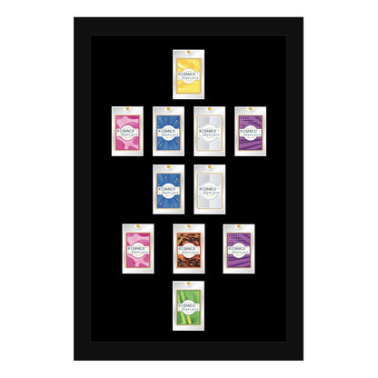 11 (3-2-4-1) Magnetic (One-Touch) Cases Football Formation Frame | Plain | Black