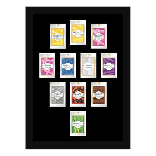 11 (3-4-2-1) Magnetic (One-Touch) Cases Football Formation Frame | Plain | Black