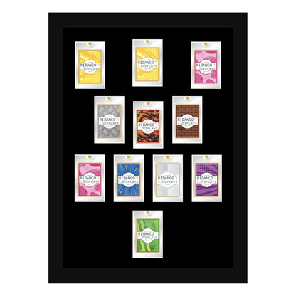 11 (4-3-3 CDM) Magnetic (One-Touch) Cases Football Formation Frame | Plain | Black