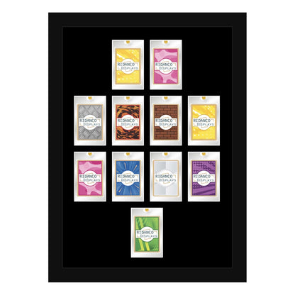 11 (4-4-2) Magnetic (One-Touch) Cases Football Formation Frame | Plain | Black