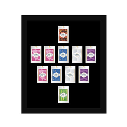 11 (4-5-1) Magnetic (One-Touch) Cases Football Formation Frame | Plain | Black