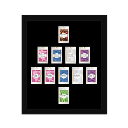 11 (5-4-1) Magnetic (One-Touch) Cases Football Formation Frame | Plain | Black