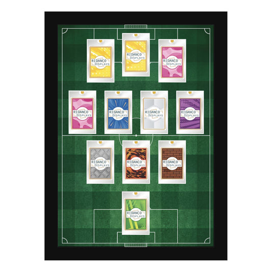 11 (3-4-2-1) Magnetic (One-Touch) Cases Football Formation Frame | Printed | Black