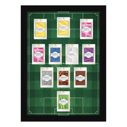 11 (3-4-3) Magnetic (One-Touch) Cases Football Formation Frame | Printed | Black