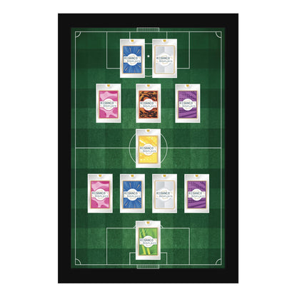 11 (4-1-3-2) Magnetic (One-Touch) Cases Football Formation Frame | Printed | Black