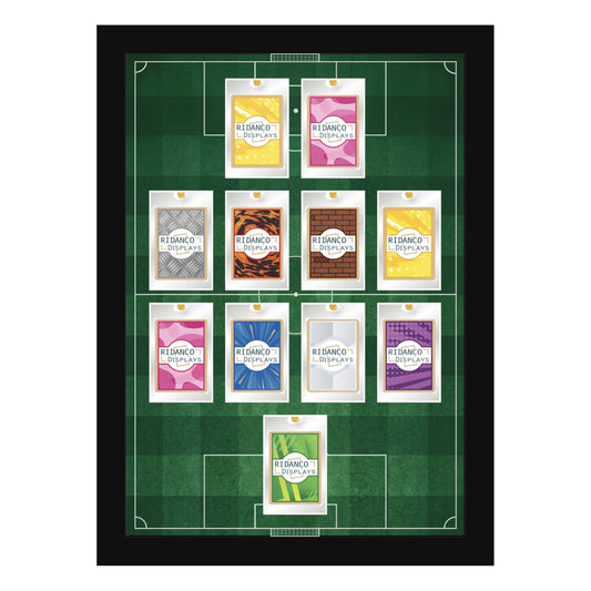11 (4-4-2) Magnetic (One-Touch) Cases Football Formation Frame | Printed | Black