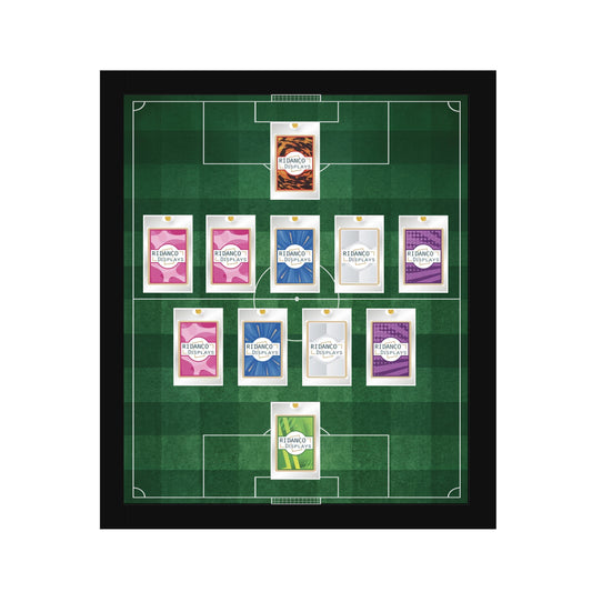 11 (4-5-1) Magnetic (One-Touch) Cases Football Formation Frame | Printed | Black (Copy)