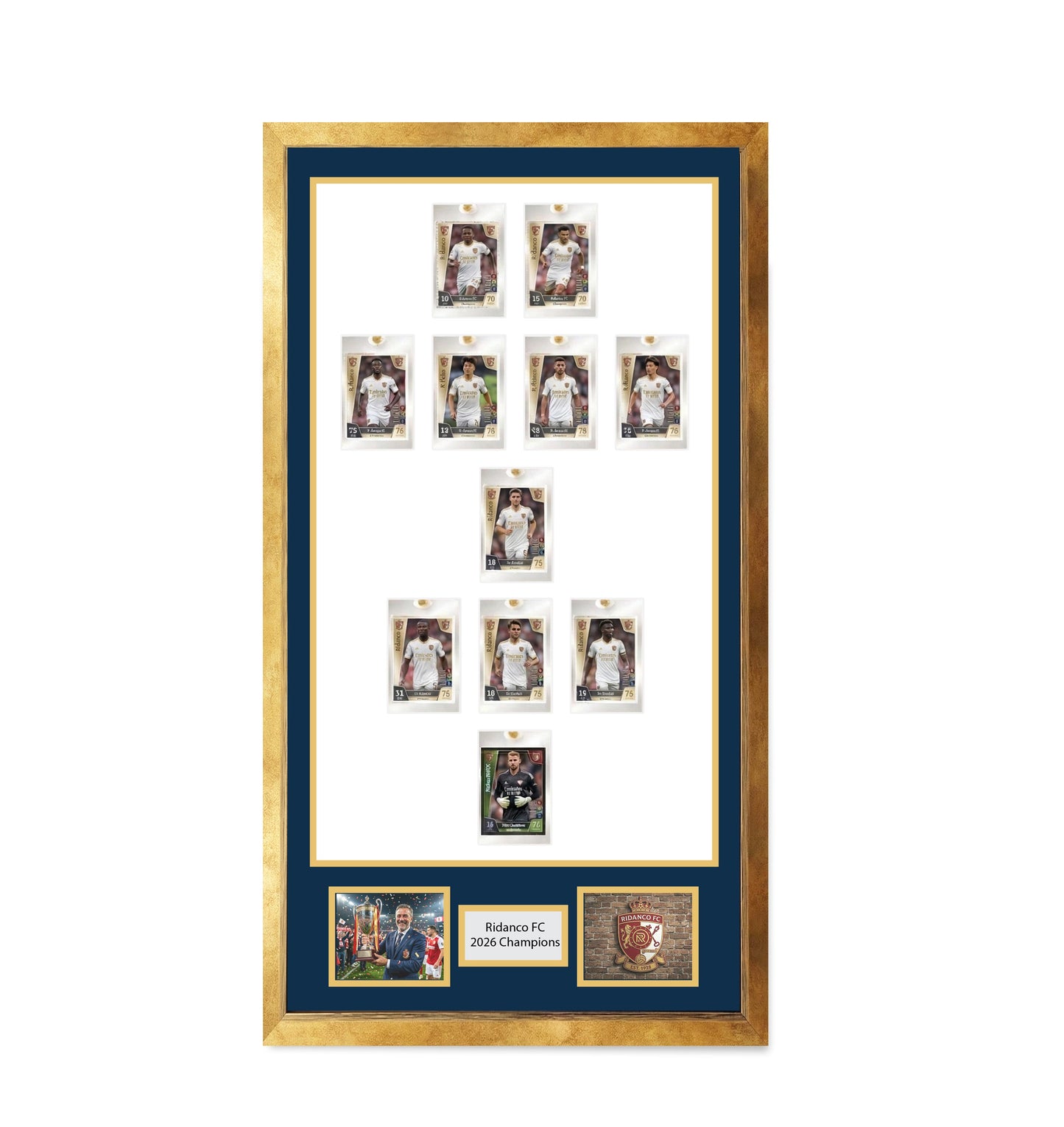 Custom quote 'Entirely Bespoke Mag Cards or Graded Cards Football Display frame'