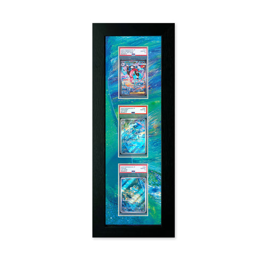 Mega Greninja Trio Pokemon Chaos Rising/Ninja Spinner Print 3 Slab Frame