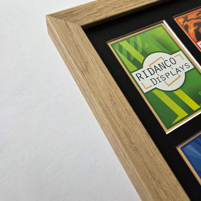 9 Raw Trading Card Display Frame | Oak, 22x22mm