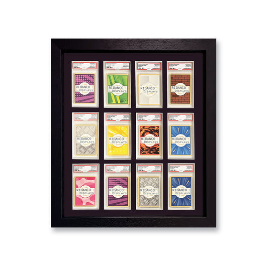 12 (3x4) Graded Card Slab Frame | Black, 39x29mm