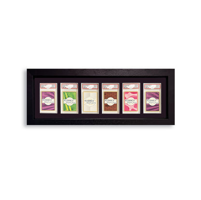 6 (1x6) Graded Card Slab Frame | Black, 39x29mm