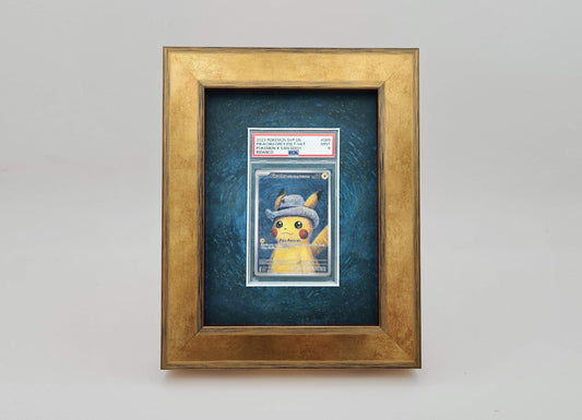 Pikachu Felt Hat Print (Design C) 1 Graded Card Slab Frame | 33x30mm 'Showpiece'